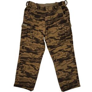 Vintage Columbia Men's Hunting Gallatin Range Pants Wool Brown Camo 40x32
